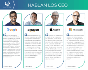 Nuevos reportes trimestrales de Alphabet, Amazon, Apple, McDonald’s, Meta y Microsoft