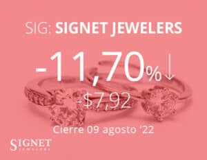 Signet Jewelers en rojo tras anunciar la compra del minorista de joyería en línea Blue Nile
