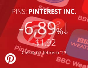 Pinterest cae por bajos ingresos y un débil pronóstico