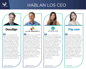 Nuevos reportes trimestrales de DocuSign, GameStop, Smuckers, Stitch Fix y Trip.com
