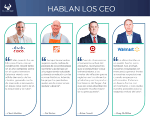 Nuevos reportes trimestrales de Cisco, Despegar.com, Home Depot, Target y Walmart