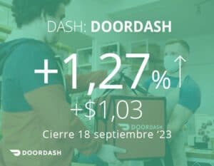 Suben las acciones de DoorDash tras ampliar su oferta de comestibles con nuevos socios